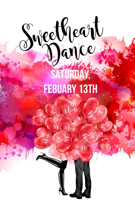 Sweetheart Dance Event Template Postermywall