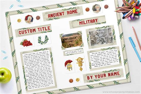 Ancient Rome Project Tutorial School Project Printables