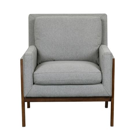 Pulaski Wood Frame Accent Chair Heather Ds D198 711 Grey Fabric