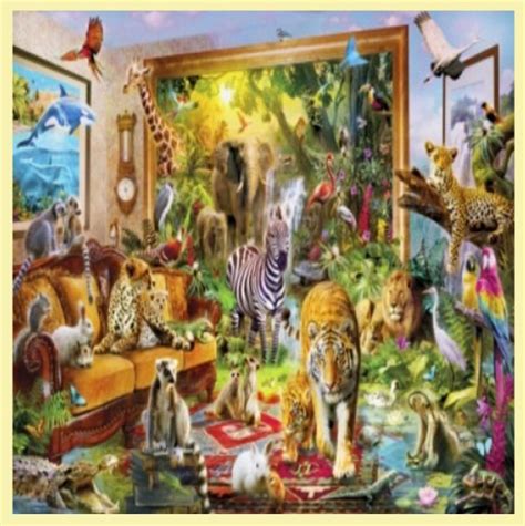 Coming To Life Animal Themed Maxi Wooden Jigsaw Puzzle 250 Pieces For