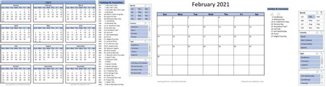 Get and print excel calendar for 2021. 2021 Excel Calendar Template : 2021 Calendar Templates And ...