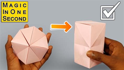 Easy Origami Magic Transforming Flexahedron Paper Magic Tricks How
