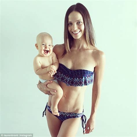 Lauren Brant Shares Stunning Post Partum Bikini Photos Daily Mail Online