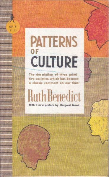 patterns of culture by ruth benedict very good paper back 1959 ninth printing sentry edition