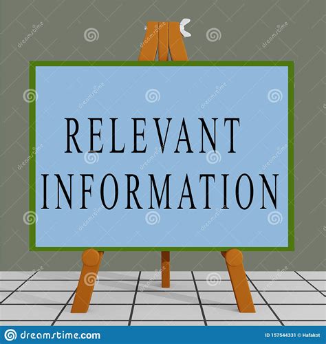 RELEVANT INFORMATION Concept Stock Illustration - Illustration of ...