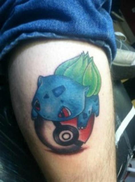 Bulbasaur And Pokeball Tattoo Pokeball Tattoo Pokemon Tattoo Sick