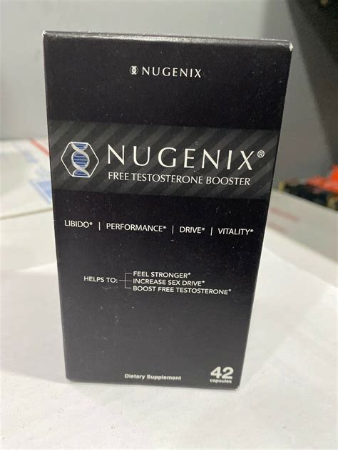 Nugenix Free Testosterone Booster Dietary Supplement 42 Capsules Box66