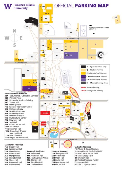 Western Illinois University Macomb Il Campus Map United States Map