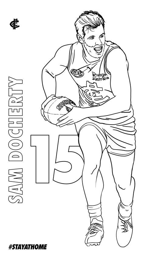Printable Afl Teams Colouring Pages