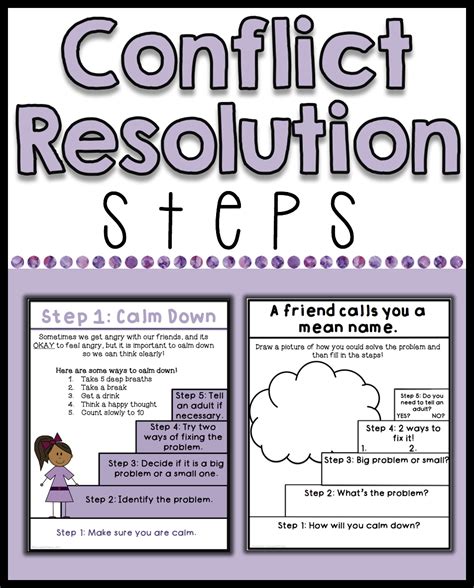 Conflict Resolution Worksheets For Students Kidsworksheetfun