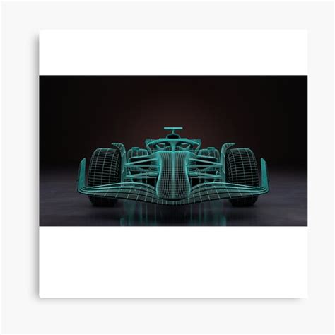 F1 2022 Front Of The New Car Canvas Print For Sale By Nicedesigning
