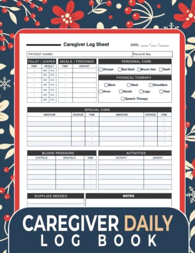 Caregiver Log Book A Complete Health Tracker With Charts For Every