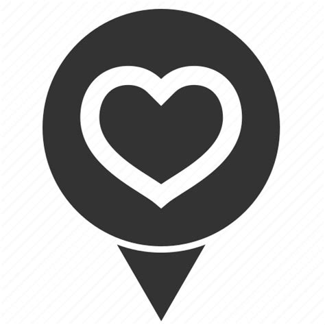 Celebration Couple Date Heart Location Locator Love Map