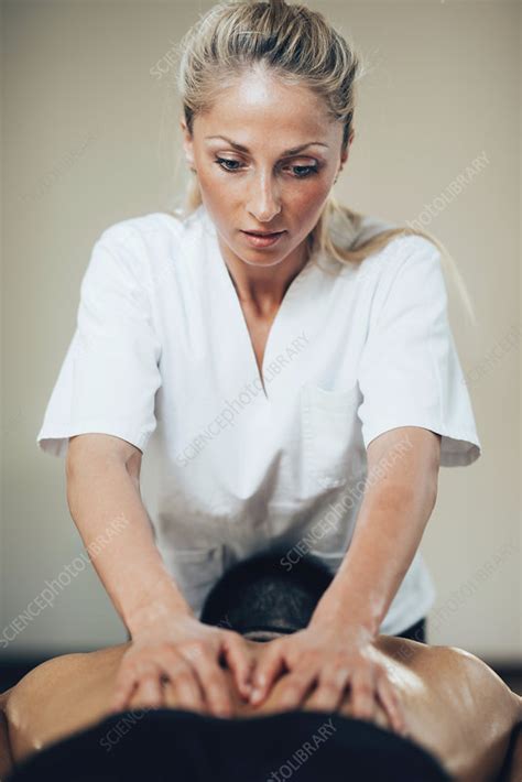 back massage stock image f024 7783 science photo library
