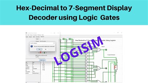 Logisim Simulation3 Hex Decimal To 7 Segment Display Decoder Using