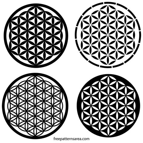 Free Flower Of Life Vector Designs Svg Png Dwg And More