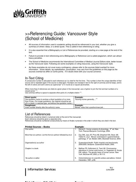 Guide 72 page | 2. 😀 Vancouver style example paper. Vancouver Format. 2019-01-13