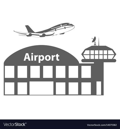 Airport Icon Royalty Free Vector Image Vectorstock