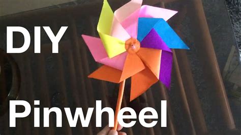 How To Make Pinwheel Diy Pinwheel Youtube