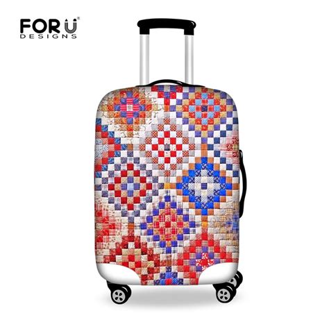 Original Design Travel Bag Cover Elastic Plaid Travel Luggage