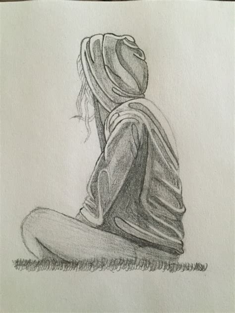Sad Girl Sketch At Explore Collection Of Sad Girl