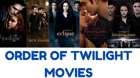 Order Of Twilight Movies Youtube