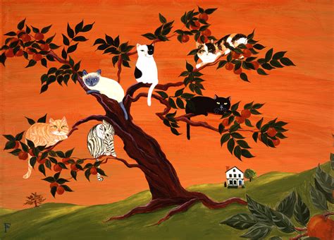Cats In Tree Barbara Bustetter Falk