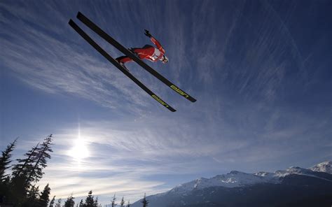 Fonds Decran 3840x2400 Ski Homme Saut Neige Sport Telecharger Photo Images