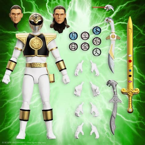 Power Rangers Ultimates Mighty Morphin White Ranger 7 Inch Action Figure