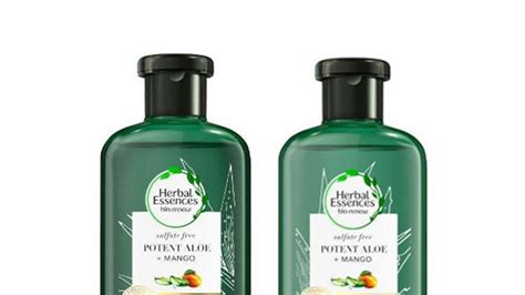 Shampoo & hair beauty ads collection. Herbal Essences Potent Aloe & Mango Shampoo & Conditioner ...