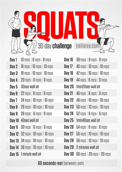 Squat Challenge Cardio Challenge 30 Days Push Up Challenge Workout