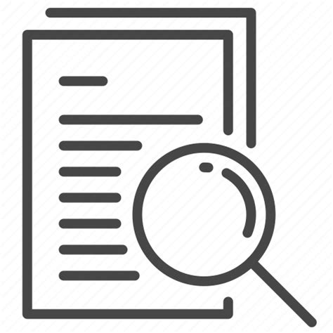 Report Research Results Search Statement Icon Download On Iconfinder