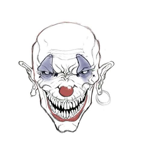 Evil And Scary Clown Drawings Tutorial Hubpages