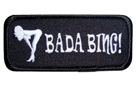 Bada Bing Sexy Girl Embroidered Biker Patch Leather Supreme