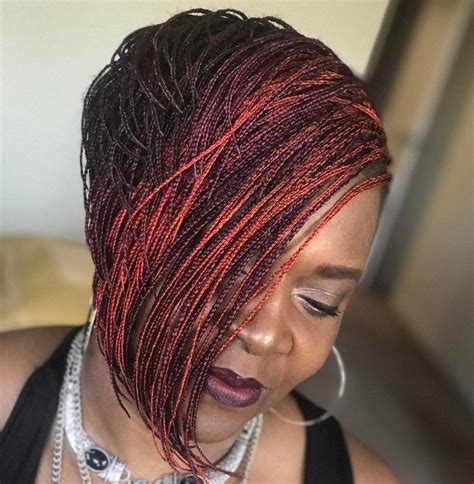 Some hairstyles are an art work in themselves. 40 Ideas of Micro Braids and Invisible Braids Hairstyles ...