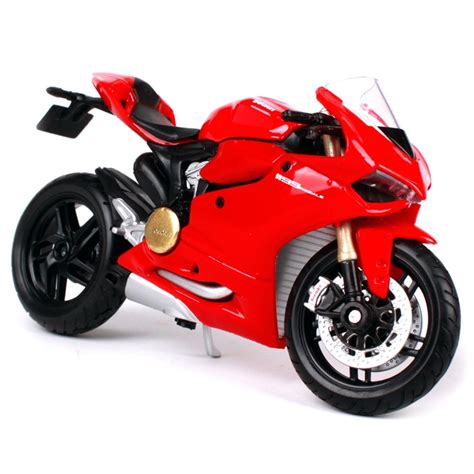 Maisto 118 Ducati Raudonas Lenktyninis Motociklas Diecast žaislinis
