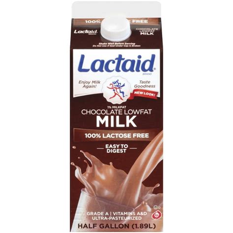 Lactaid 100 Lactose Free Lowfat Chocolate Milk 05 Gal From Milams