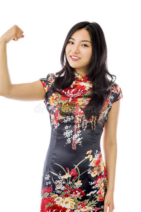 182 Asian Young Woman Flexing Biceps Photos Free And Royalty Free Stock