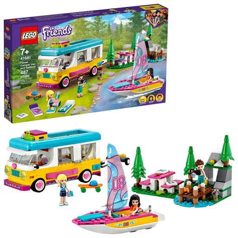 Lego Friends Forest Camper Van And Sailboat 41681 Building Toy Forest