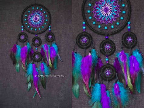 Galaxy Dream Catcher Nursery Dreamcatcher Blue And Violet Etsy Australia