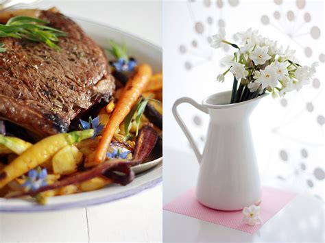 Ma côté de boeuf est restée 3 heures 30 dans le four, le résultat était parfait ! Côte de boeuf rôtie à basse température et ses jeunes légumes - Le Boudoir Gourmand