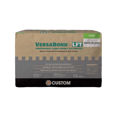 Many professionals also consider this product as. Custom Building Products VersaBond-LFT 50 lb. White ...