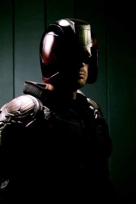 Another Image Of Karl Urban Suited Up To Deliver Justice As Dredd