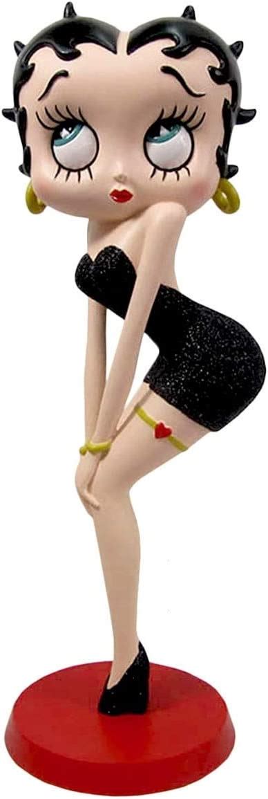 Betty Boop Classic Pose Black Glitter Dress 29cm Collectable