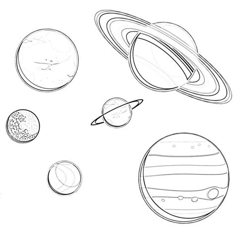 Desenhos Do Sistema Solar Para Imprimir E Colorir Pintar