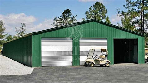 40x50x16 Metal Garage Building 40x50 All Vertical Metal Garage