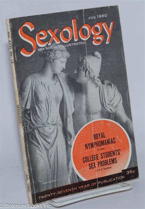 Sexology Sex Science Illustrated Vol 26 12 July 1960 Royal