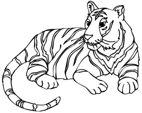 Here are fun free printable tiger coloring pages for children. Tiger Coloring Pages Realistic at GetColorings.com | Free ...