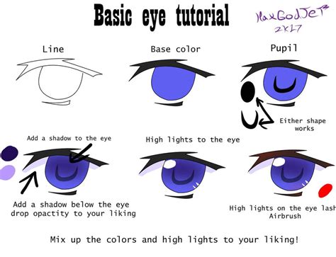 Basic Anime Eye Tutorial By Haxgodjet On Deviantart