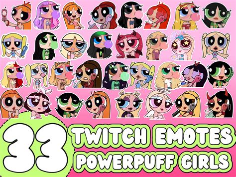 Powerpuff Girls Emotes Powerpuff Girls Twitch Emotes Etsy Canada